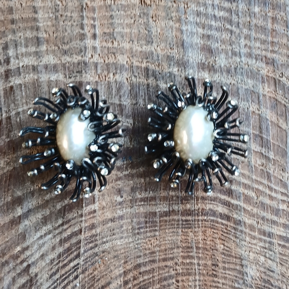 Konplott Ohrringe Eurowire Peal Rhinestone Clip On Modernist Earrings